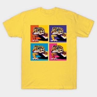 Pop Art Leopard Gecko - Cool Reptile T-Shirt